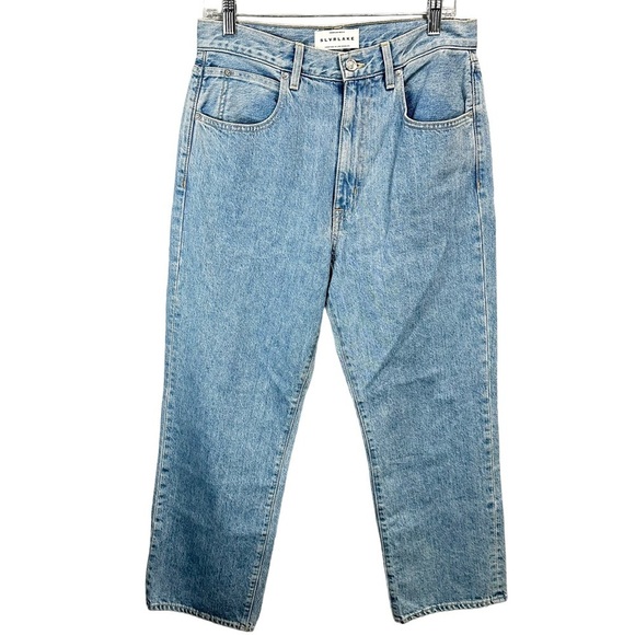 SLVRLAKE London High Rise Straight Jeans in Fool For Love - Picture 4 of 10